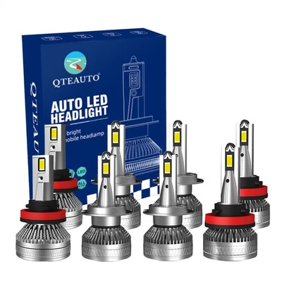 8PC H8/H9H11 H7 LED Daytime Running High Low Beam Fog Light For 2012-2015 BMW X1 - Image 1 of 4