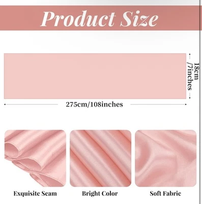 Шикарный 60 шт. розовое золото атласный стул пояса банты украшение стул чехол для - Изображение 1 из 4