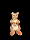 2000 TY Beanie Buddies “POUCH” the Kangaroo Toy Plush Animal with Joey In Pouch