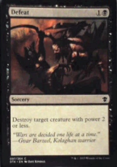 Defeat - Dragons of Tarkir: #97, Magic: The Gathering Nm R167 - Image 1 of 1