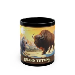 Tazza da caffè The Grand Teton Mountains Where Buffalo Once Roamed - Foto 1 di 10