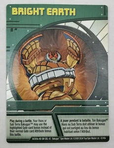 Bakugan Battle Brawlers ~ "BRIGHT EARTH" Ability Card 42/48e BA389a ~ 2008 SEGA - Picture 1 of 7