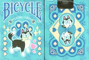 Bicycle Dog Playing Cards (Blue) - Picture 1 of 1