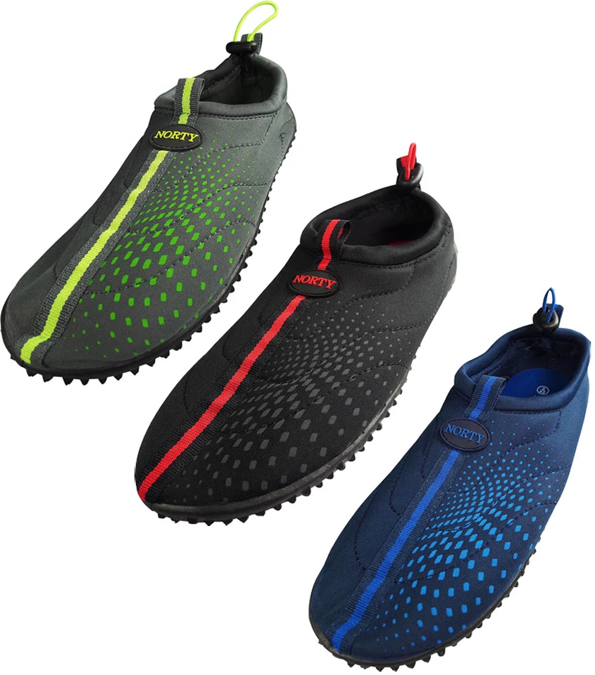 NORTY Men's Quick Drying Aqua Shoes Water Sports Beach Pool Boating Swim Surf
