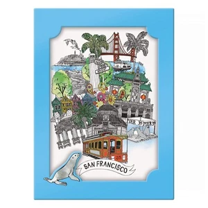 NEW IN BOX - Galison SAN FRANCISCO  PORCELAIN  TRAY - Picture 1 of 3