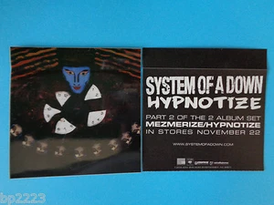 2-PK SYSTEM OF THE DOWN "HYPNOTIZE" Decal/Stickers, Brand NEW, Hard to Find Item - Bild 1 von 6