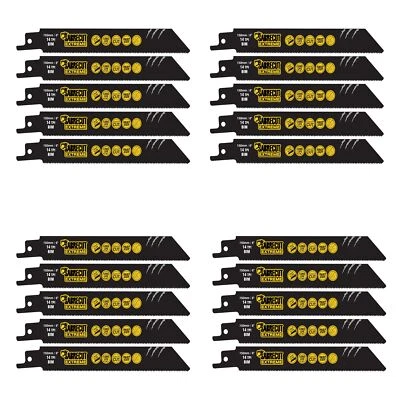20 SabreCut S922BF 150mm Metal Reciprocating Sabre Saw Blades for Bosch Dewalt