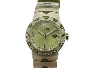 TRIBE by Breil quarzo acciaio caucciù verde referenza 6819370417 new - Picture 1 of 1