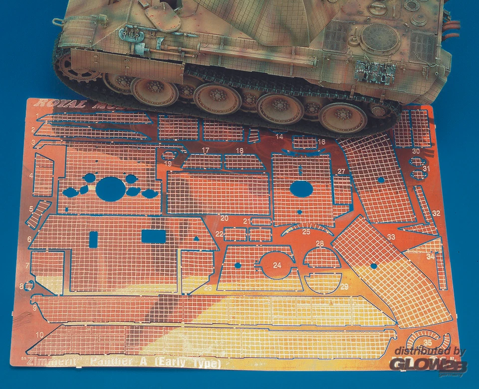 Royal Model: Zimmerit Panther A Early Type in 1:35 [3909500314] - Immagine 1 di 1