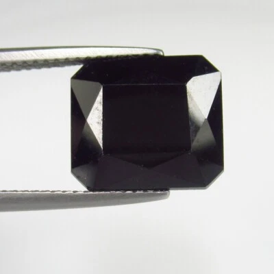 9.34 Ct Natural Flawless Clean Black Tourmaline Radiant Cut,Mozambique-A1663 - Image 1 of 2