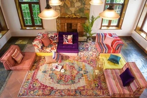 Sofá Mah Jong Sillón Sofá Composición Seccional Personalizado Hecho a Mano Juego Completo - Imagen 1 de 12