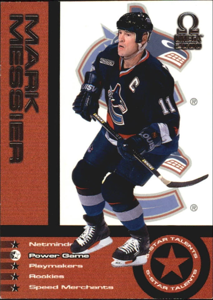 1999-00 Pacific Omega 5 Star Talents #12 Mark Messier - NM-MT - Image 1 of 2