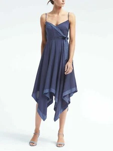BANANA REPUBLIC PRINT STRAPPY HANDKERCHIEF DRESS #783737 NEW! 2 - Picture 1 of 2