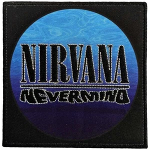 NIRVANA NEVERMIND WAVY LOGO WOVEN SEW OR IRON ON PATCH OFFICIALLY LICENSED - Imagen 1 de 5