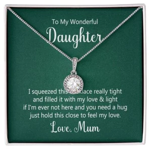 To My Daughter This Necklace From Mom Eternal Hope Necklace Message Card - Picture 1 of 15