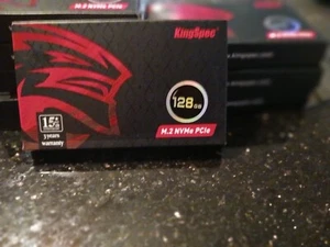 KingSpec SSD M.2 nvme 2280 Built-In Solid-State Drive Sata  128 GB - Picture 1 of 11