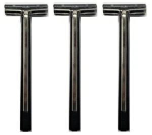 Gillette Trac II Razor Handle - Holds All Trac II Blades (3 Pack) - Picture 1 of 1