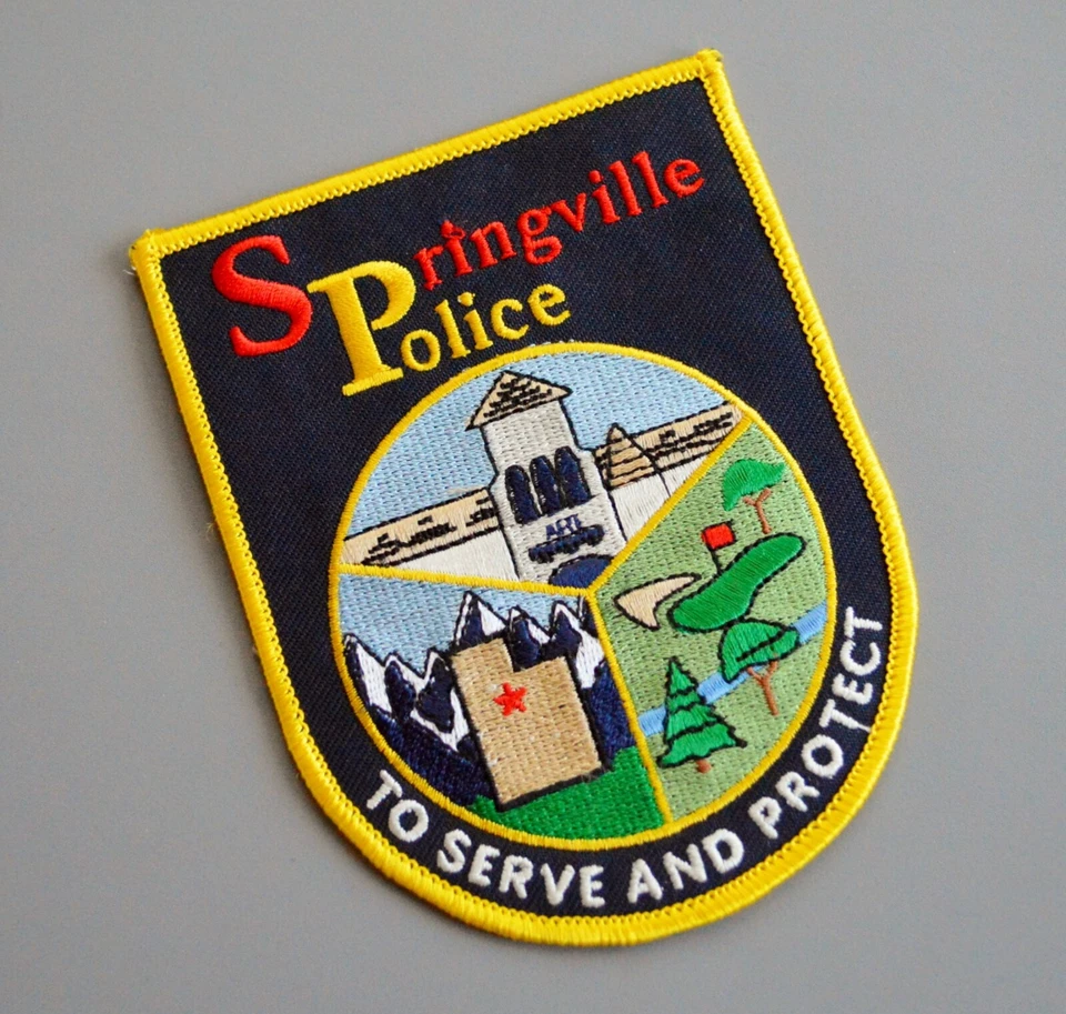Springville Utah Police Patch ++ Mint Utah County UT - Image 1 of 1