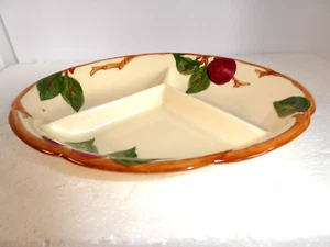 Estampilla De Colección FRANCISCAN WARE Apple Cerámica Dividida 3 Secciones Plato California - Imagen 1 de 6