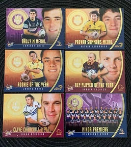 2007 NRL SELECT CHAMPIONS - 2006 DALLY M AWARD WINNERS - COMPLETE SET OF 6 CARDS - Picture 1 of 2