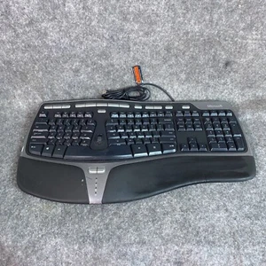 Microsoft Natural Ergonomic Keyboard 4000 v1.0 KU-0462 Model 1048 - USB Wired - Picture 1 of 8