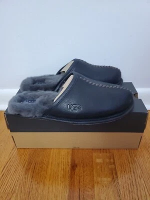 Zapatillas de cuero Ugg para hombre Scuff Deco negras EE. UU. 9  Foto 1 de 4