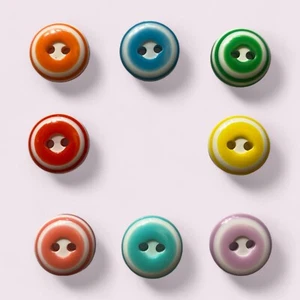12.5mm Baby Buttons Resin various colours knitted Baby Clothes Sewing 2 Hole - Picture 1 of 52
