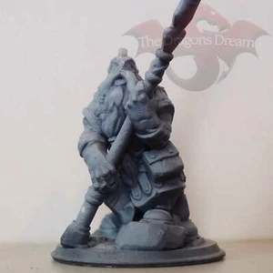 Enano - Polearm - Dungeons and Dragons, 5e, Pathfinder - Miniatura - Imagen 1 de 5