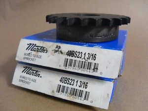 (Qty 2) 40BS23 1-3/16 MARTIN SPROCKET 1-3/16" BORE - Picture 1 of 2