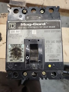 SQUARE D MAG GARD FAP3610018M 100 amp Motor Circuit Protector 3P 600v - Picture 1 of 3
