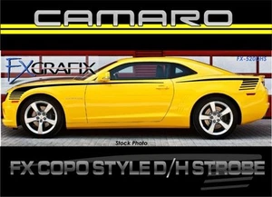 2010 - 2021 Chevy Camaro Dual Combo Hockey COPO STROBE Style Body Stripes Custom - Picture 1 of 3