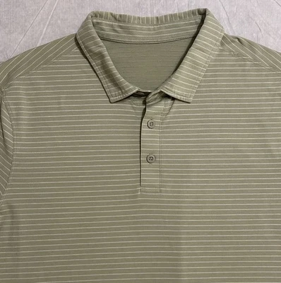 Рубашка поло Lululemon мужская размер L зеленая спортивная для гольфа Tech - Изображение 1 из 4