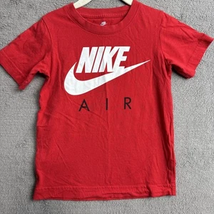 Nike Little Boy's Futura Air T-Shirt Short Sleeve Crew Neck University Red Sz. 4 - Picture 1 of 5