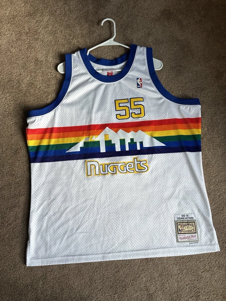 Mitchell & Ness Dikembe Mutombo Swingman Jersey Mens XXL White - Image 1 of 4