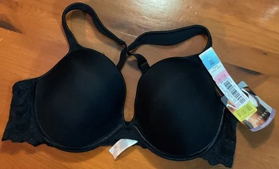 全新赤霞珠全胸罩前黑色文胸 尺寸 38C 风格 R541 — 第 1/4 张图片