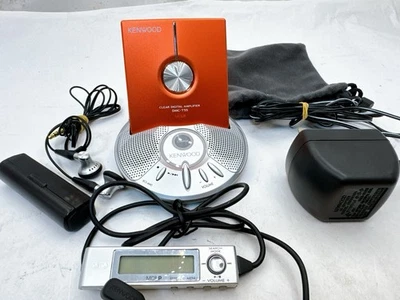 Kenwood DMC-T55 Orange MD Player Portable MiniDisc w/Charging Speaker MDLP - Image 1 of 4
