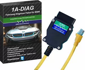 OBD2 Ethernet Diagnose für BMW F, G, I Modelle kompat. zu INPA, Rheingold, ISTA - Bild 1 von 1