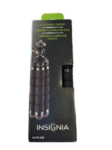 Insignia 6" Flexible Tripod 1.8 Lb Load Compatible: Still Cameras & Pocket Video - Picture 1 of 6