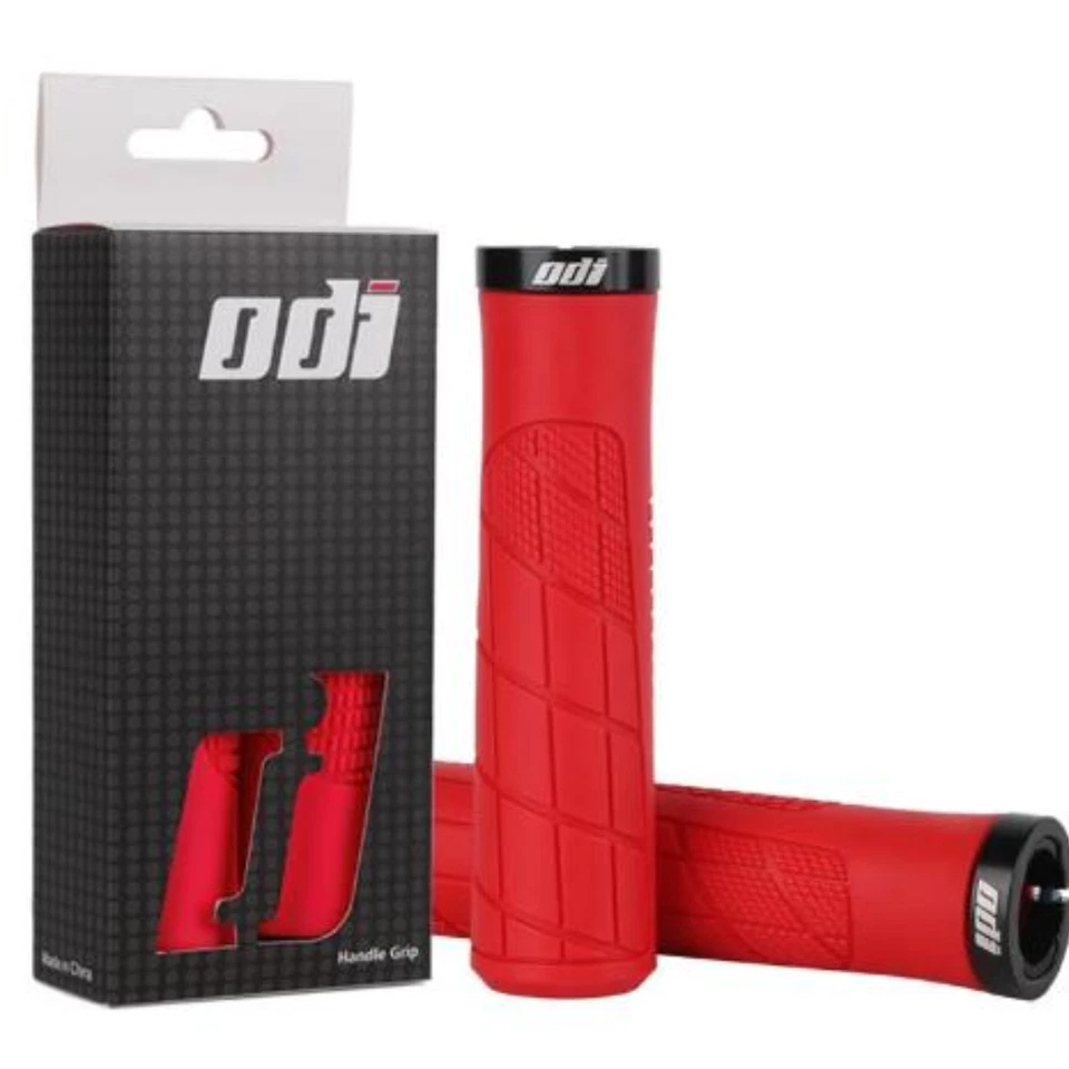 ODI Rubber MTB Bike Grips Handle Anti-Slip Shockproof for 22.2mm Lock-On Grips - Image 1 of 4