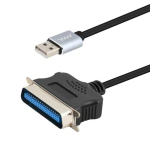 USB-A 2.0 Male to IEEE 1284 36 Pin DB36 Parallel Cable for Printers 1.5M - Picture 1 of 4