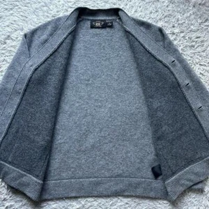 RRL RALPH LAUREN Grey Color Knit Cardigan Size M - Picture 1 of 10