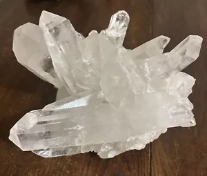6.4lb Large Natural Clear White Quartz Crystal Cluster Healing Specimen 2958gms - Picture 1 of 10