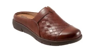 SOFTWALK SAN MARCOS WOVEN MULE WOMENS US 12N RUST SLIP-ON COMFORT WEDGE SHOES - Picture 1 of 12