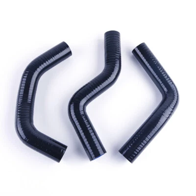 Black Fit 1989-2000 Suzuki Swift 1.3L GTI/GT G13B Silicone Radiator Coolant Hose Foto 1 de 4