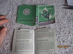 Ancien Dépliant Publicitaire style "Livre" Recette l'Artichaut Violet de Tunisie - Imagen 1 de 1