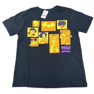 Disney Boys Size S The Proud Family Graphic T-Shirt Black Multi - Picture 1 of 9