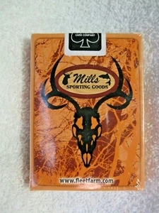 NEW MILLS SPORTING GOODS Promotional Playing Cards-Mills Fleet Farm-Bow Hunting! - Picture 1 of 5
