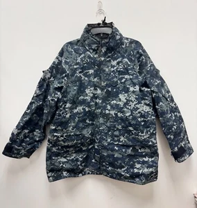US NAVY USN NWU GORE TEX COLD WEATHER DIGITAL CAMOUFLAGE PARKA - LARGE SHORT. - Picture 1 of 6
