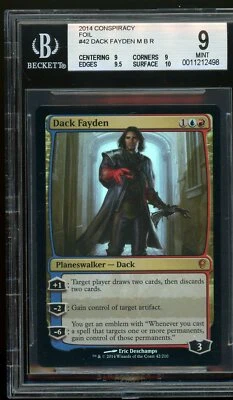 Dack Fayden foil - Conspiracy foil, BGS 9 MINT. MTG (pop 1 of 2)   - Image 1 of 2