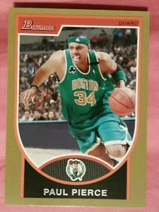 2007 Topps Bowman Paul Pierce gold 7/ 99 Boston Celtics Hall of Fame - Picture 1 of 3